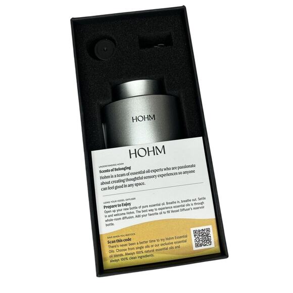 Essential Oil Diffuser by HOHM Portable & Waterless in SILVER NEW (MSRP $100) - Picture 14 of 14